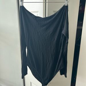 Pretty Little Things Sz 10 Black turtle neck collar bodysuit